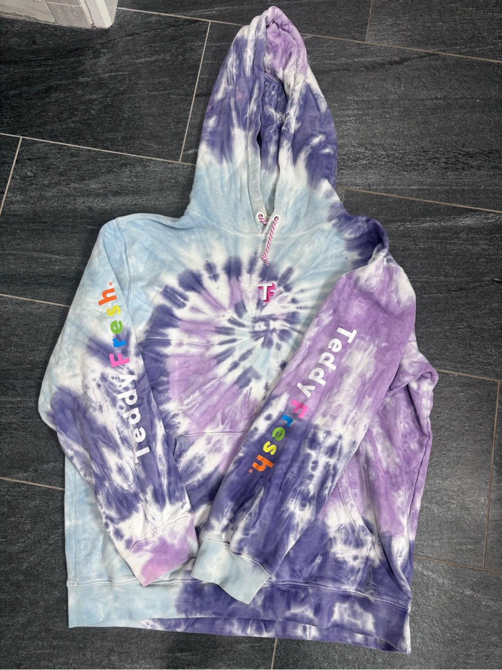 teddy fresh unisex tiedye hoodie